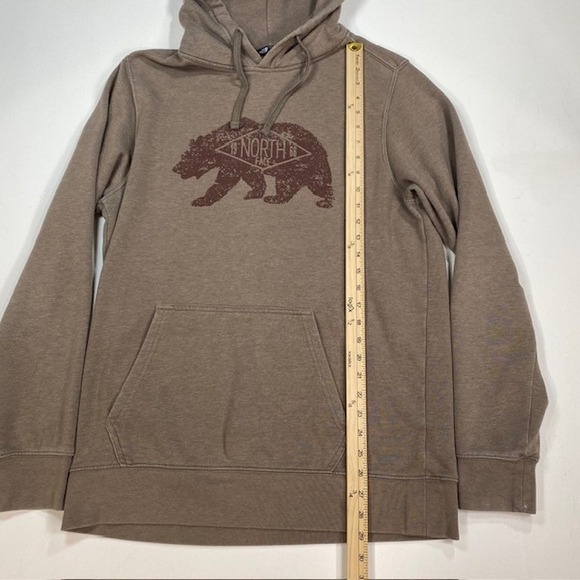 The North Face Mens Brown Bear Graphic Pullover Hoodie Sweatshirt Large L - Picture 3 of 12